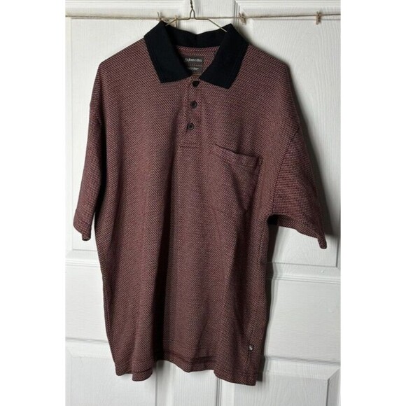 St. Johns Bay Quick Dry Polo Men's Large Easy Care Lightweight Performance Shirt - Picture 1 of 6